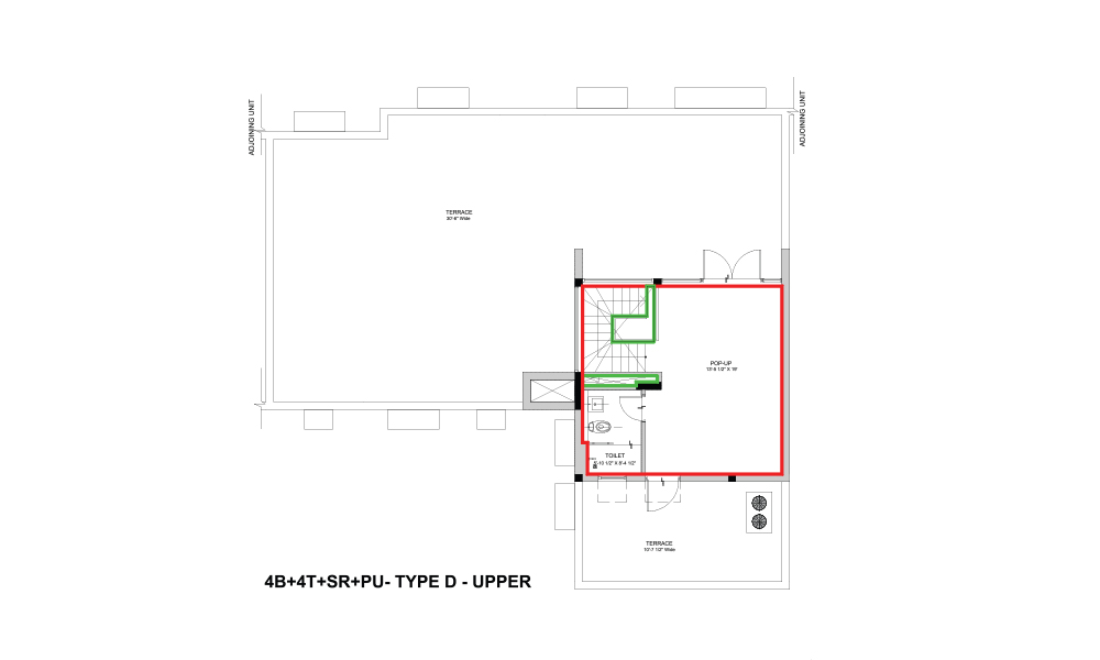 3BHK+S Tower C Type 1 unit plan